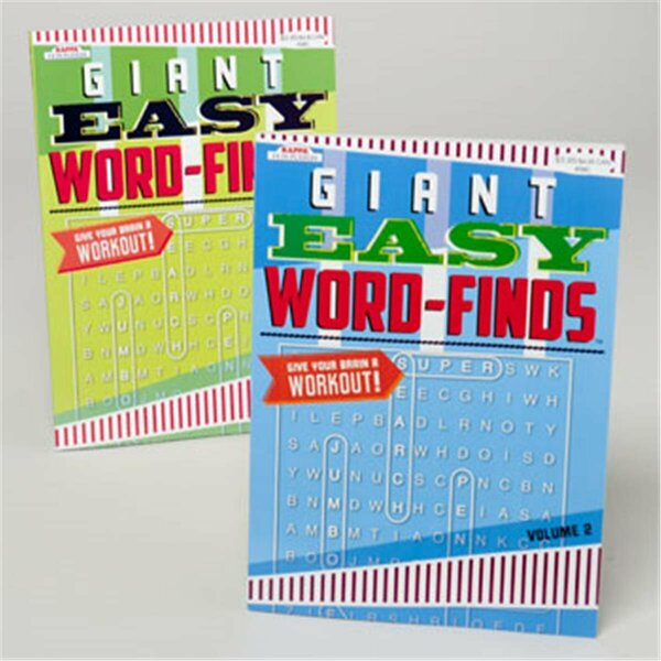 Regent Products Word Finds Giant Easy, 96 Pages, 24PK 3380